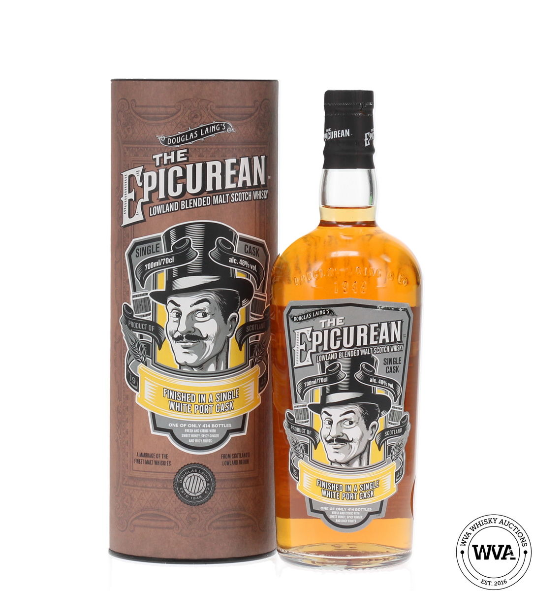 The Epicurean Lowland Blended Malt - White Port Single Cask