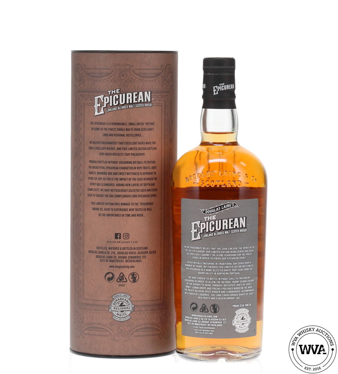 The Epicurean Lowland Blended Malt - White Port Single Cask