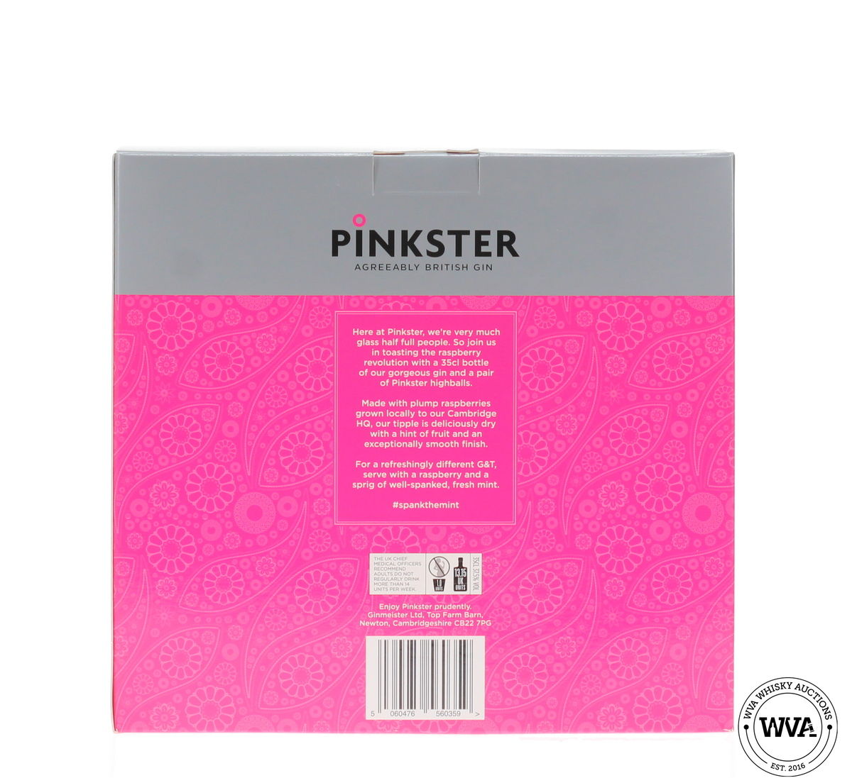 Pinkster Raspberry British Gin & Glasses