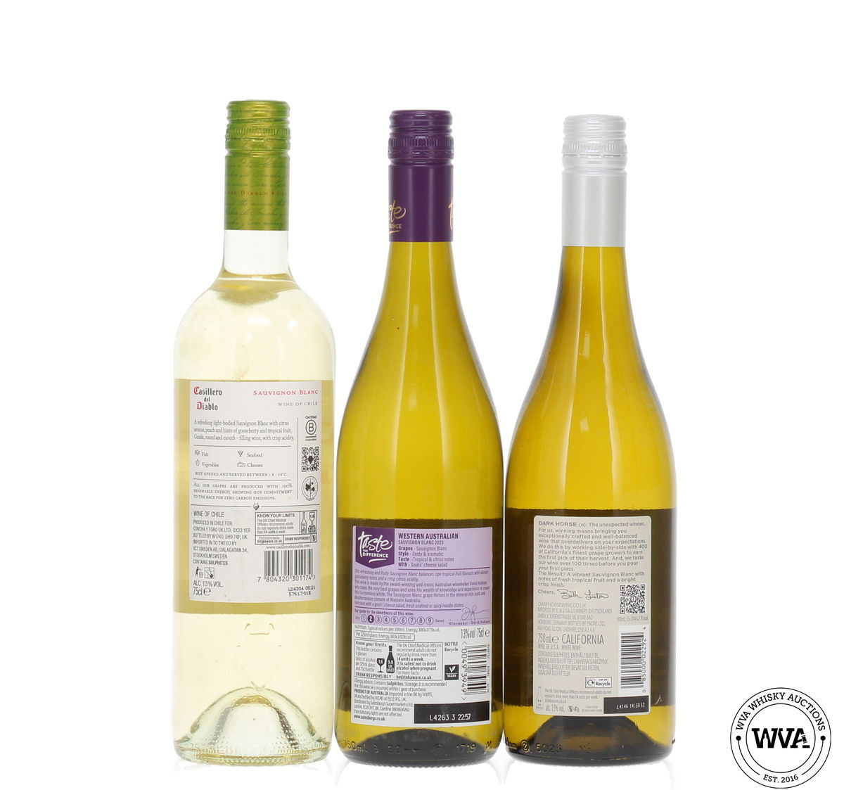 Selection of White Wine x 3