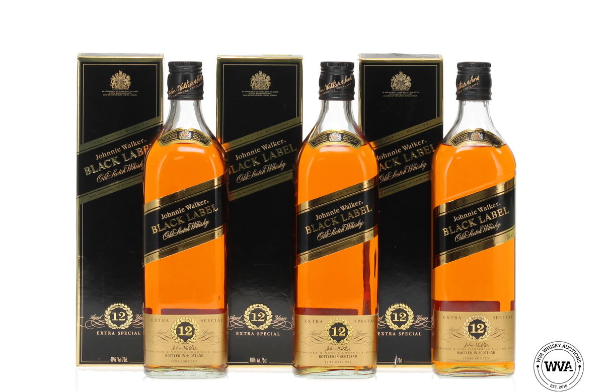 Johnnie Walker - Black Label 12 Year Old x 3