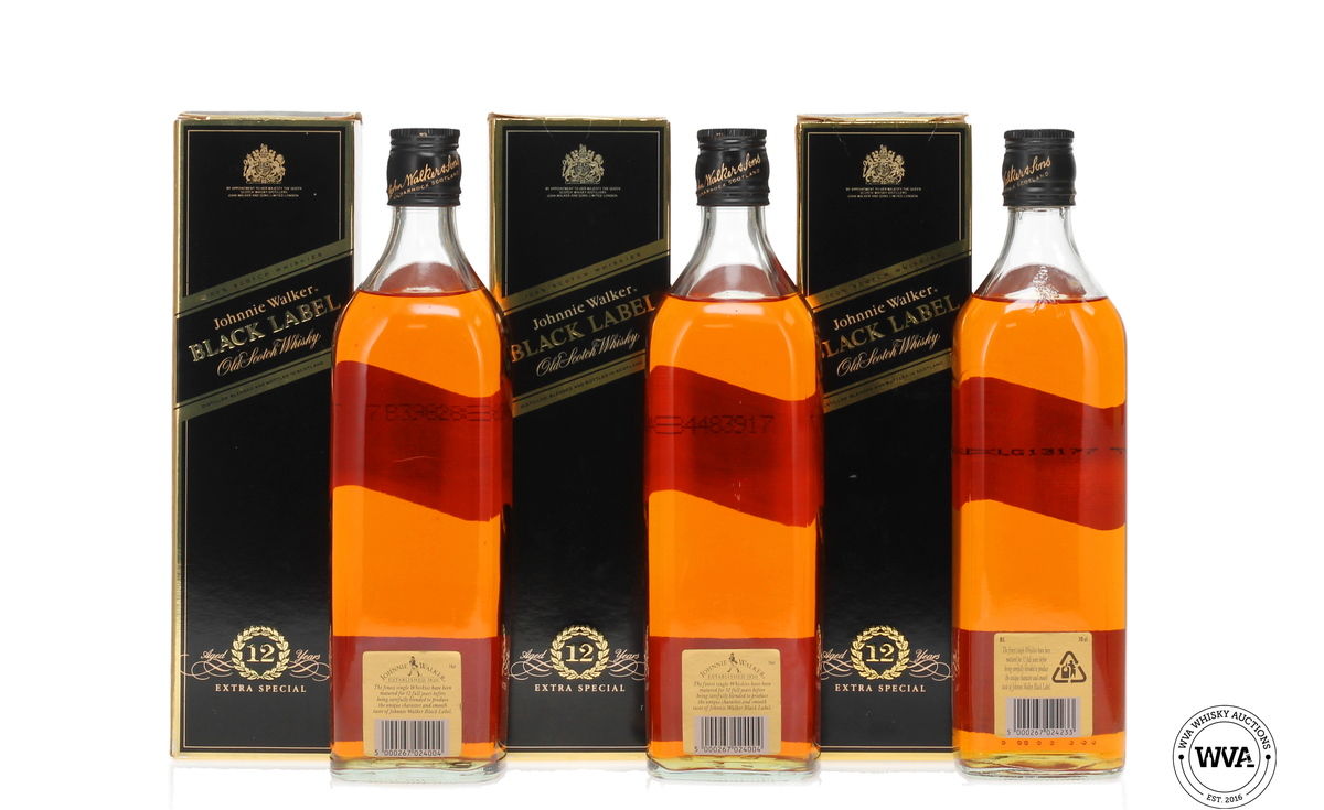Johnnie Walker - Black Label 12 Year Old x 3