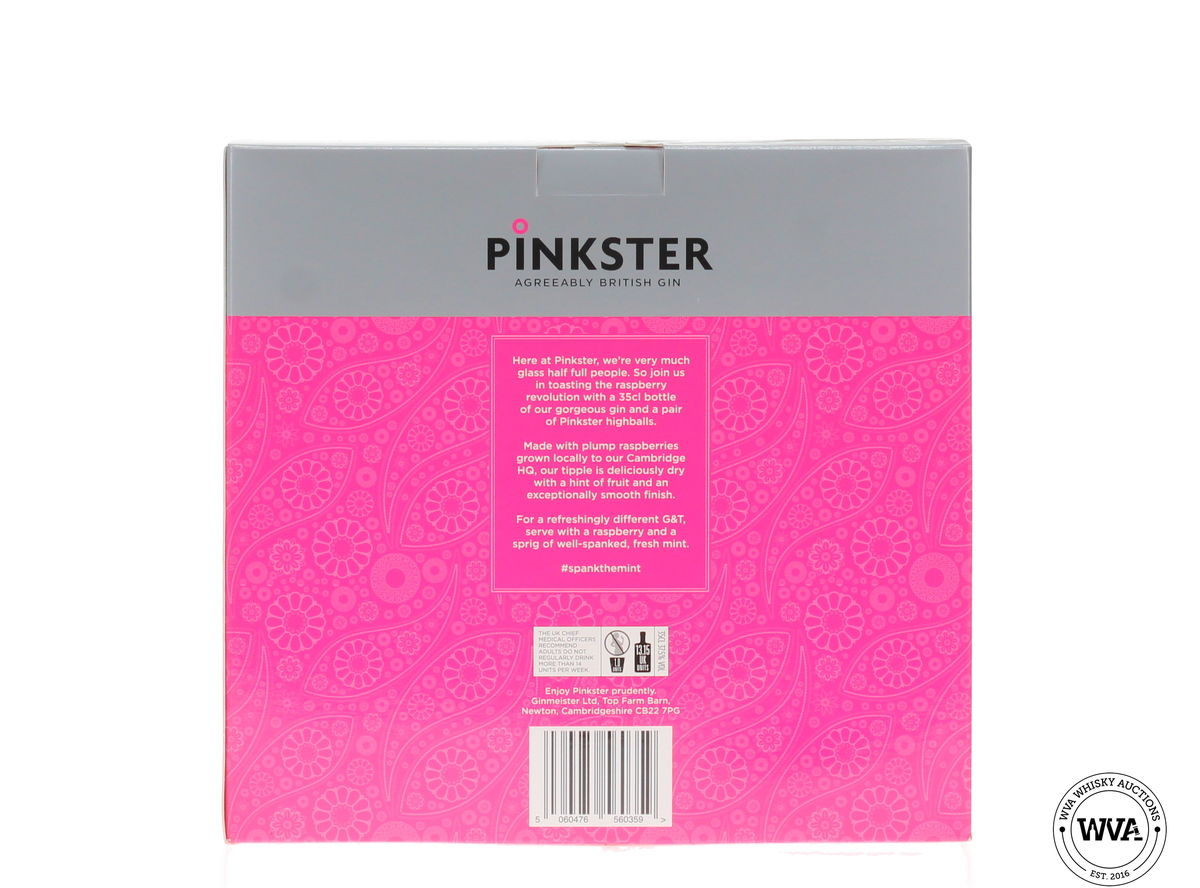 Pinkster Raspberry British Gin & Glasses