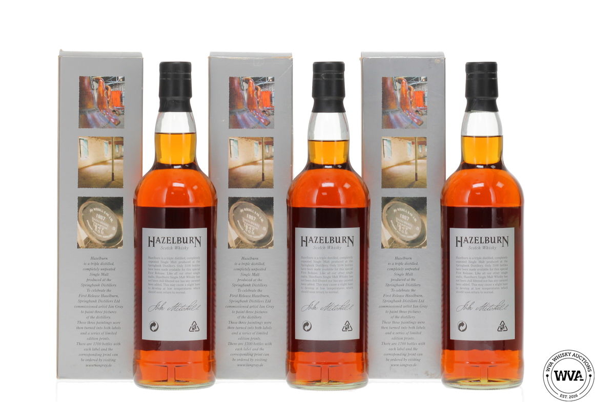 Hazelburn 8 Year Old - First Edition, Triple Distilled - 3 x 70cl
