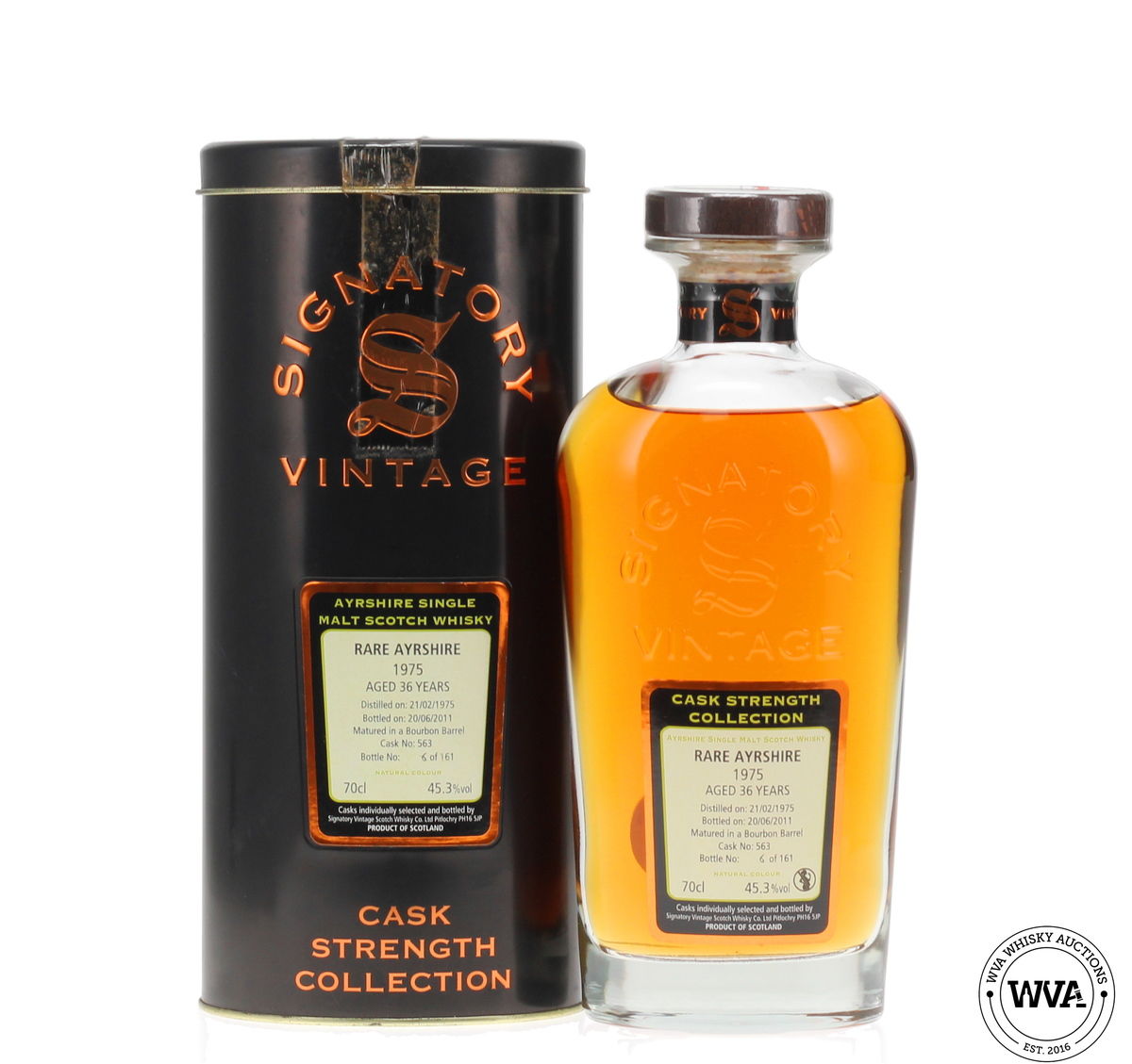 Rare Ayrshire 1975 - 36 Year Old Signatory Vintage