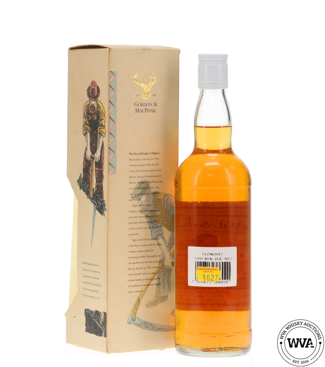 Glenlivet 15 Year Old - George & J.G.Smiths Miniature