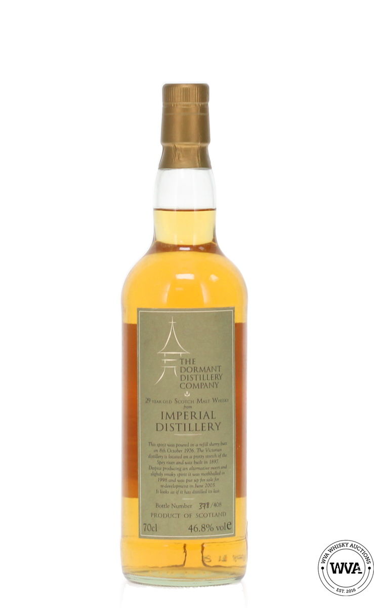 Imperial Distillery 29 Year Old - Dormant Distillery Company