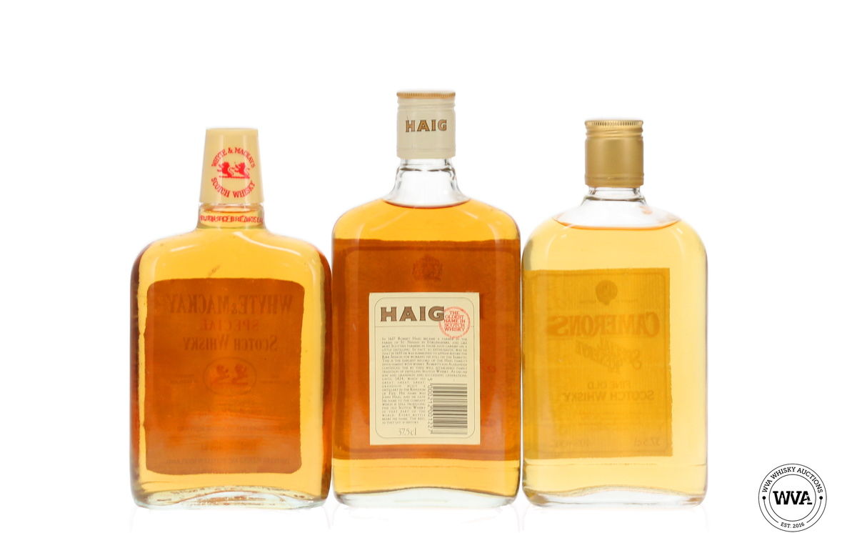 Whyte & Mackay - Haig - Camerons Blended Whisky - 3 x 37.5cl