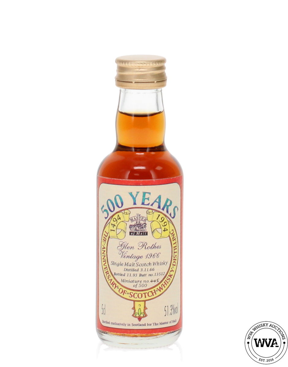 Glenrothes 1966 Vintage Single Malt Scotch Whisky Miniature