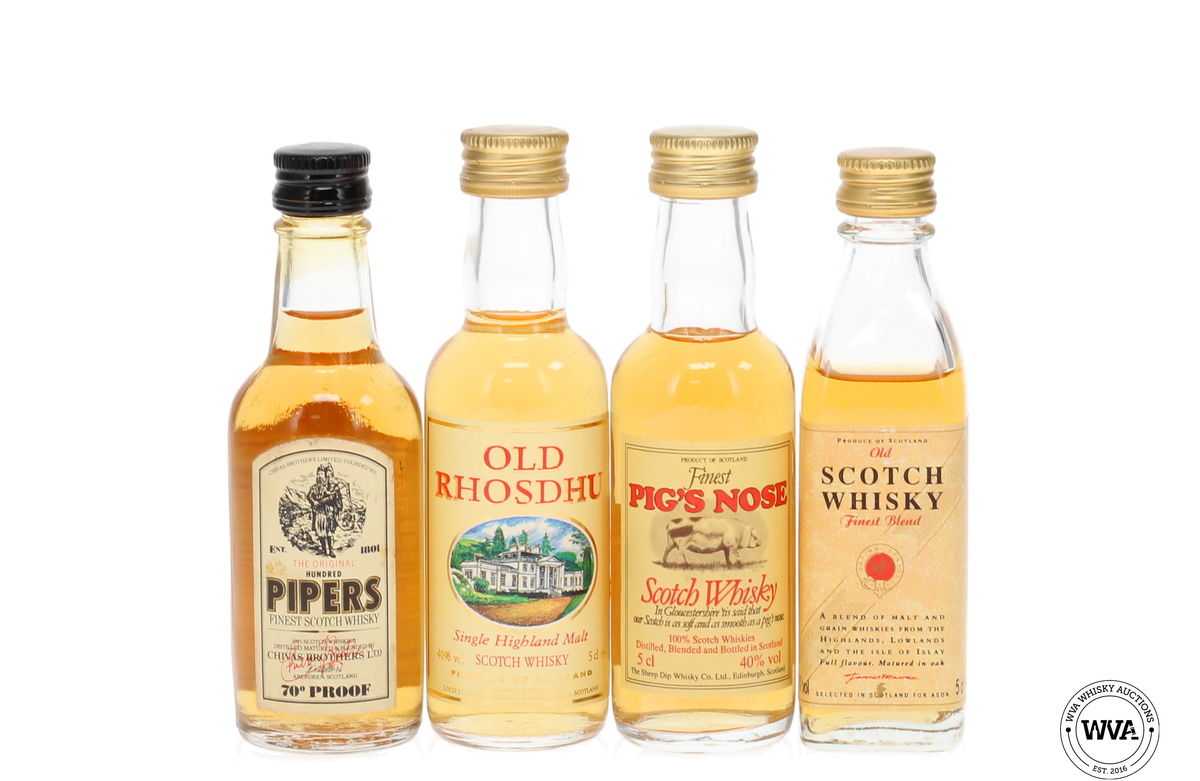 Whisky Miniatures x 4