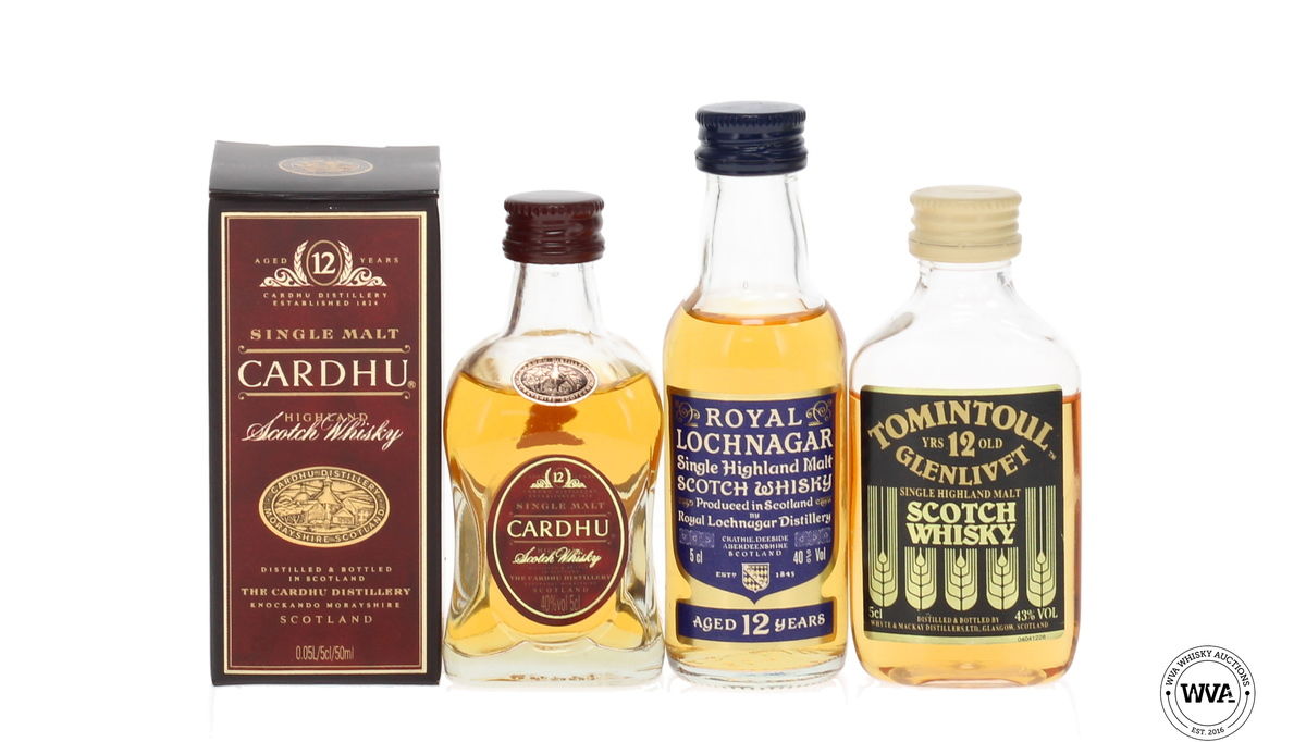 Single Malt Whisky Miniatures x 3