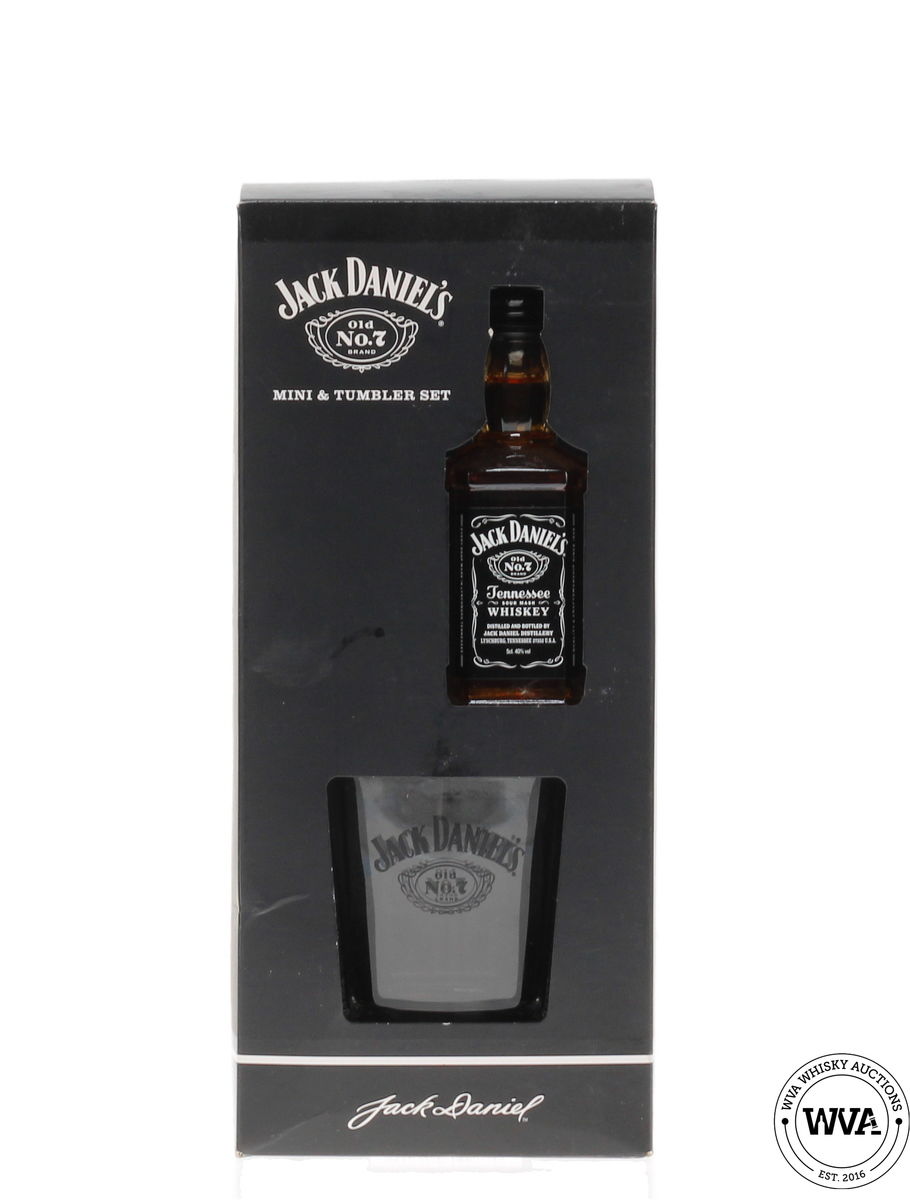 Jack Daniels Miniature & Glass Tumbler