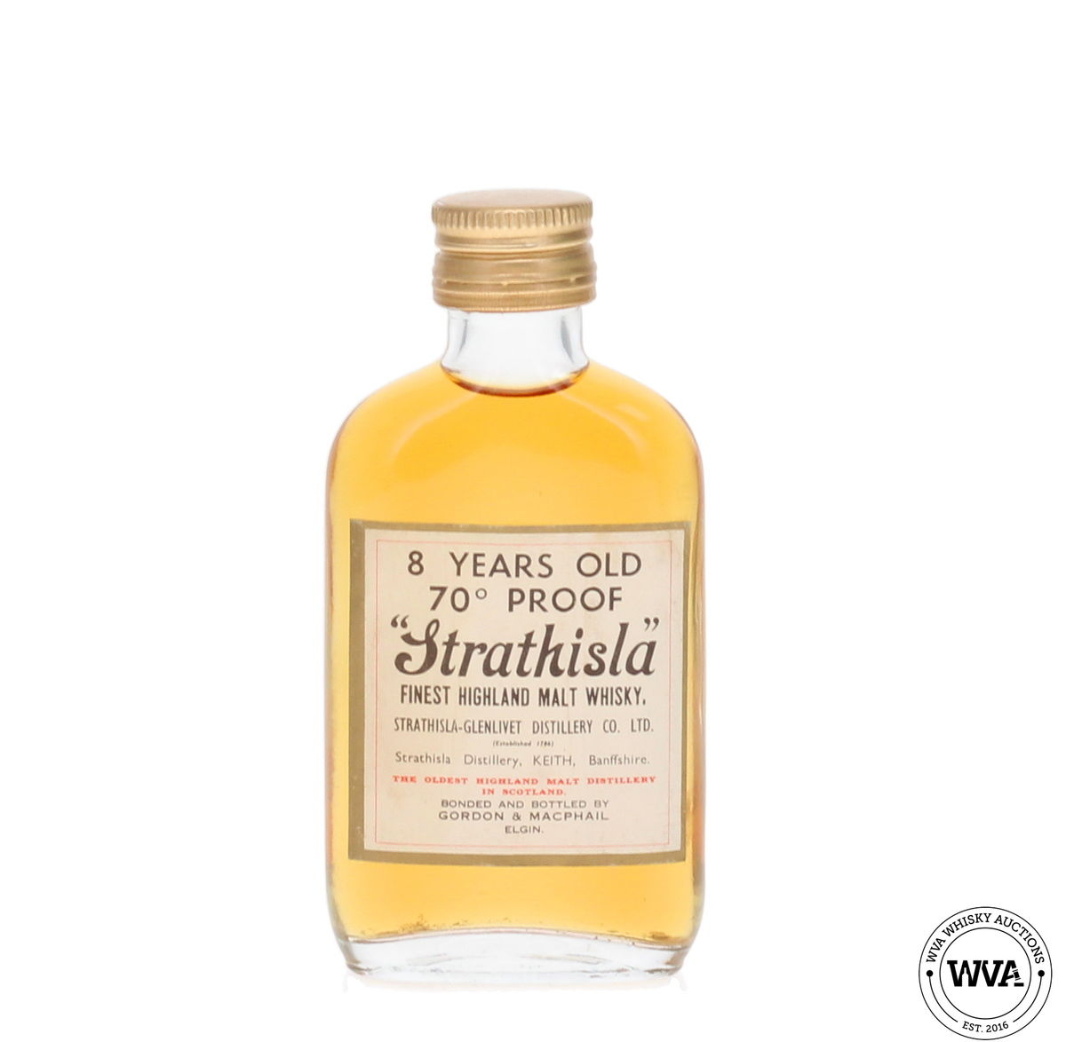 Strathisla 8 Year Old Miniature