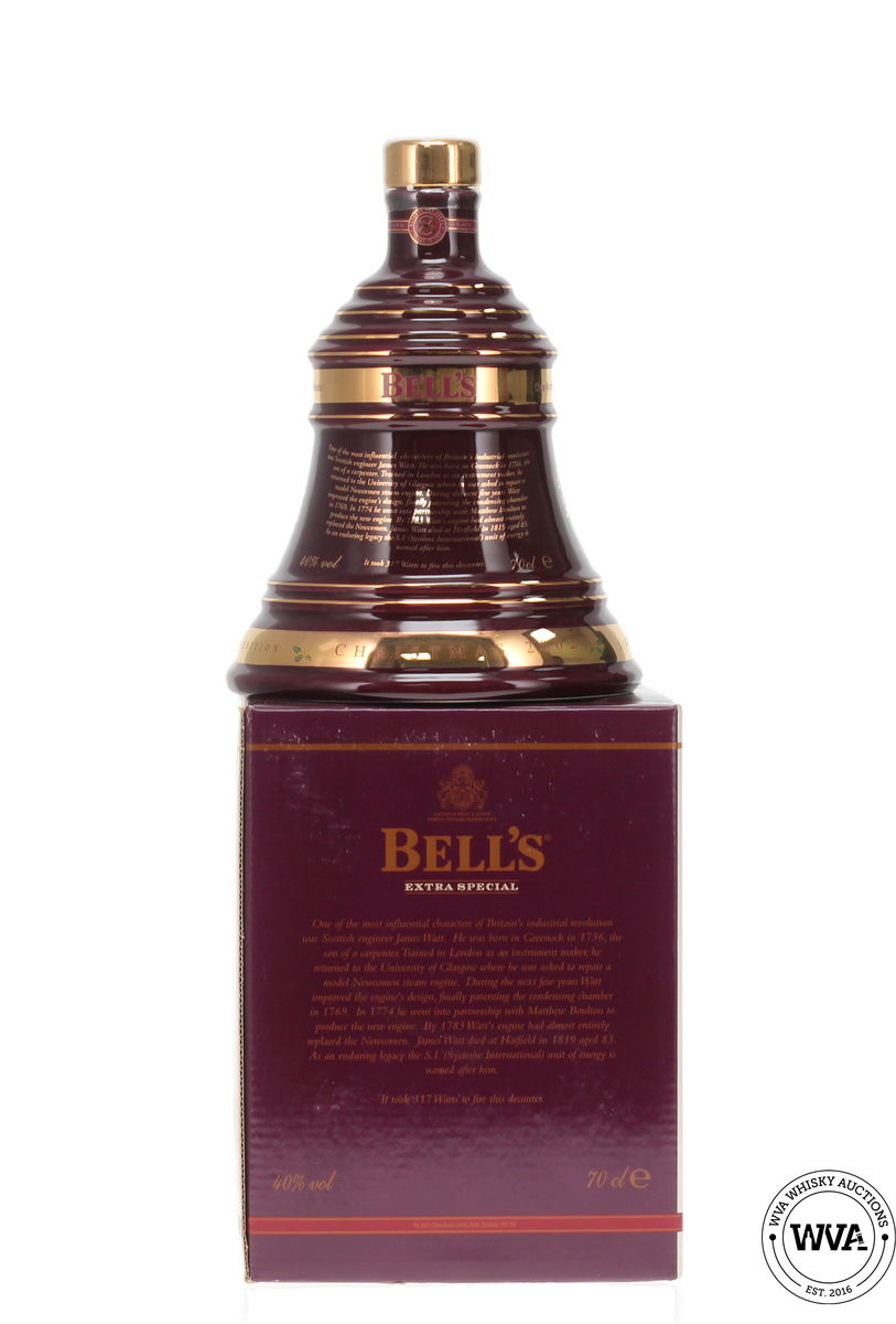 Bells Wade Decanter - Christmas 2002 James Watt