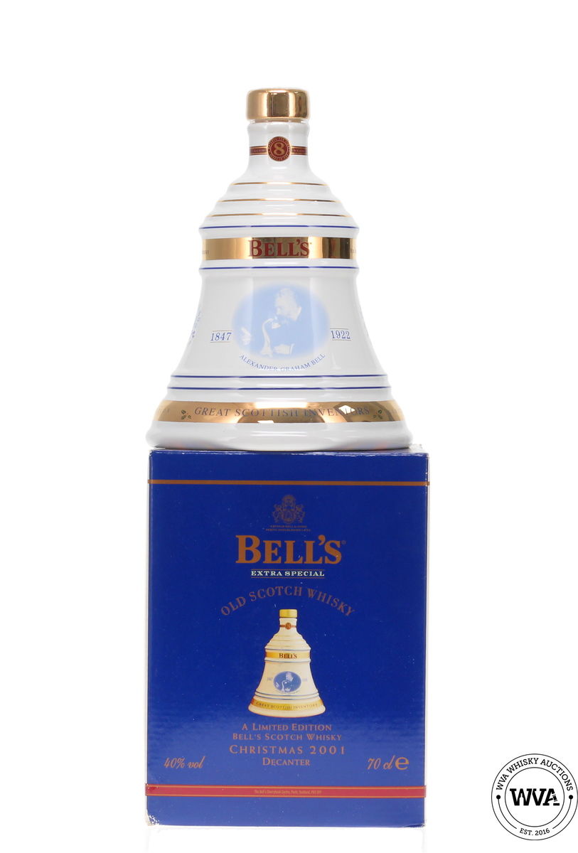 Bells Wade Decanter - Christmas 2001 Alexander Graham Bell