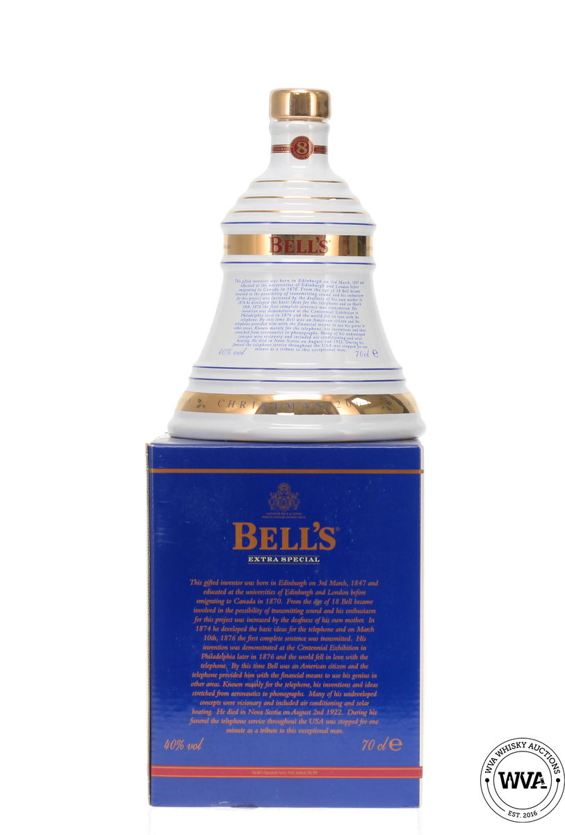 Bells Wade Decanter - Christmas 2001 Alexander Graham Bell