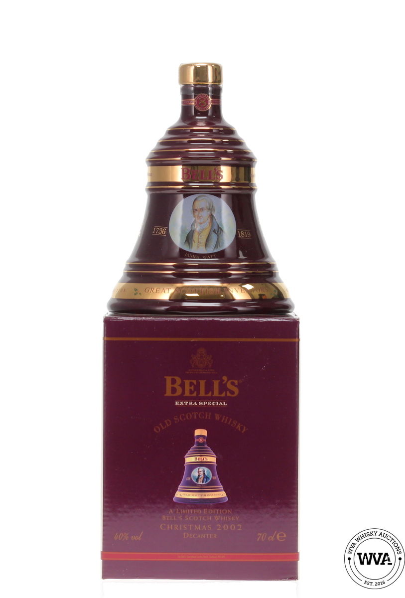 Bells Wade Decanter - Christmas 2002 James Watt