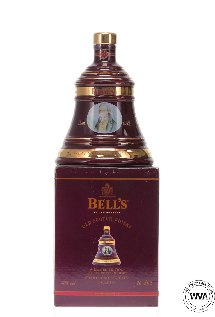 Bells Wade Decanter - Christmas 2002 James Watt