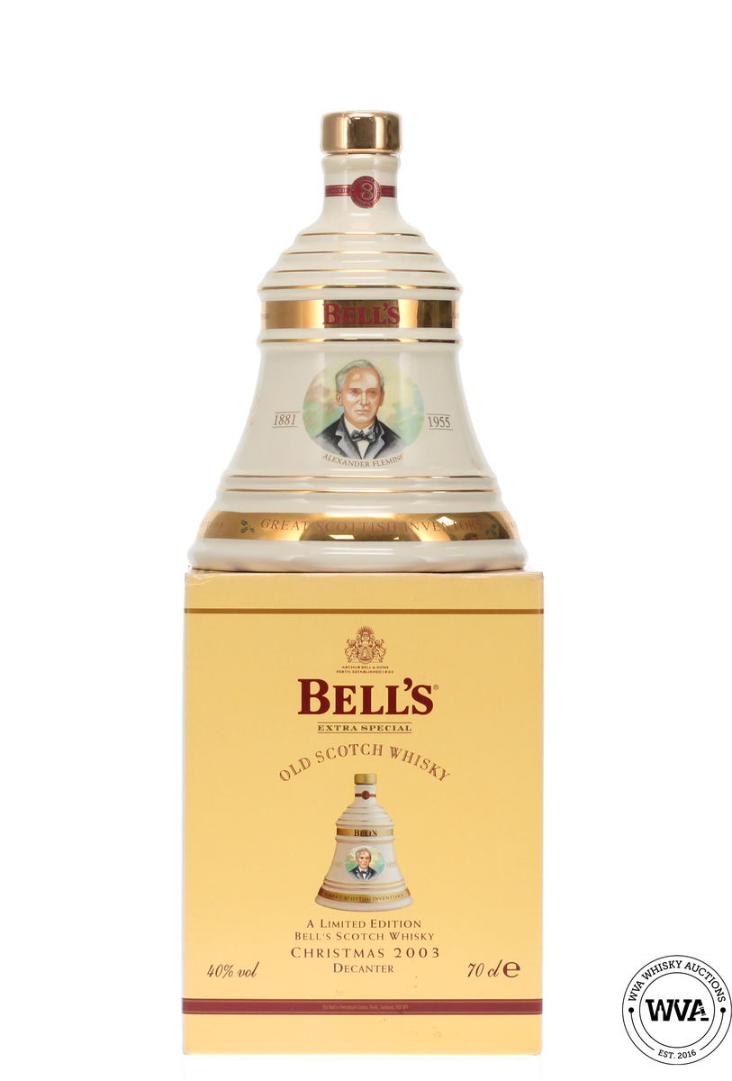 Bells Wade Decanter Christmas 2003 - Alexander Fleming