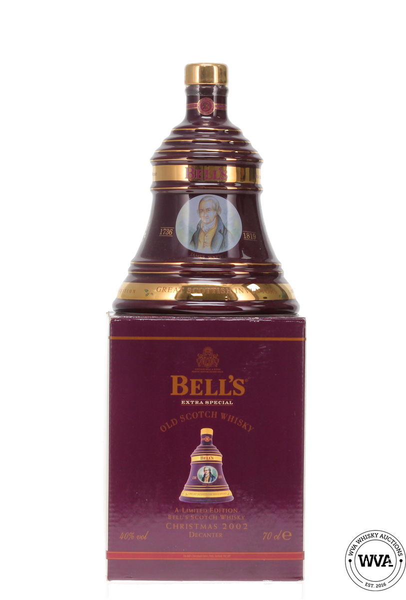 Bells Wade Decanter - Christmas 2002 James Watt
