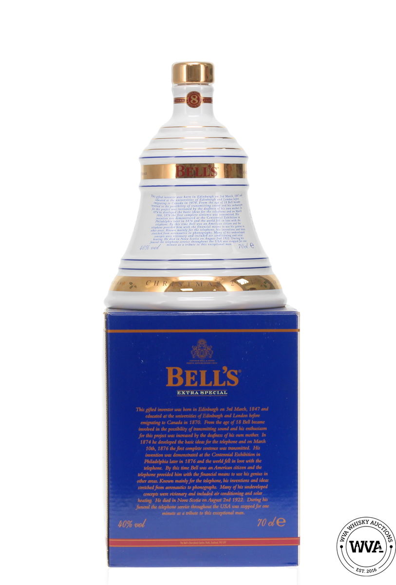 Bells Wade Decanter - Christmas 2001 Alexander Graham Bell