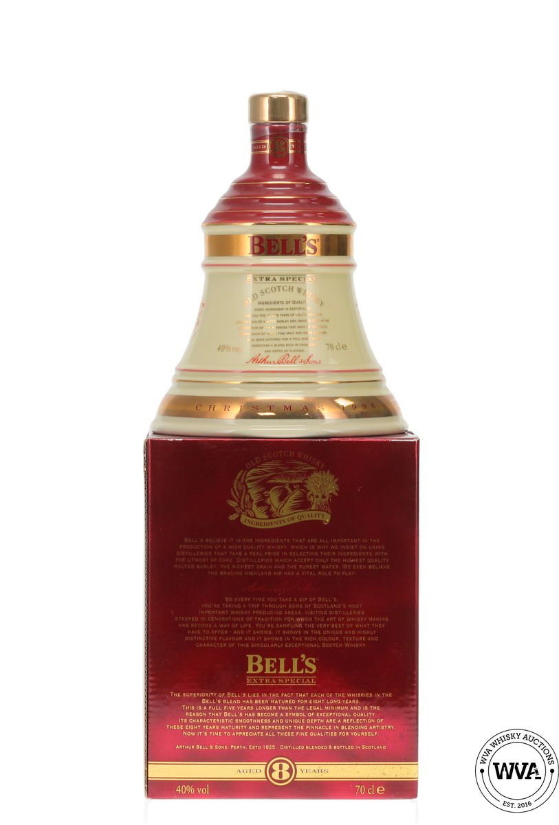 Bells Wade Decanter - Christmas 1996