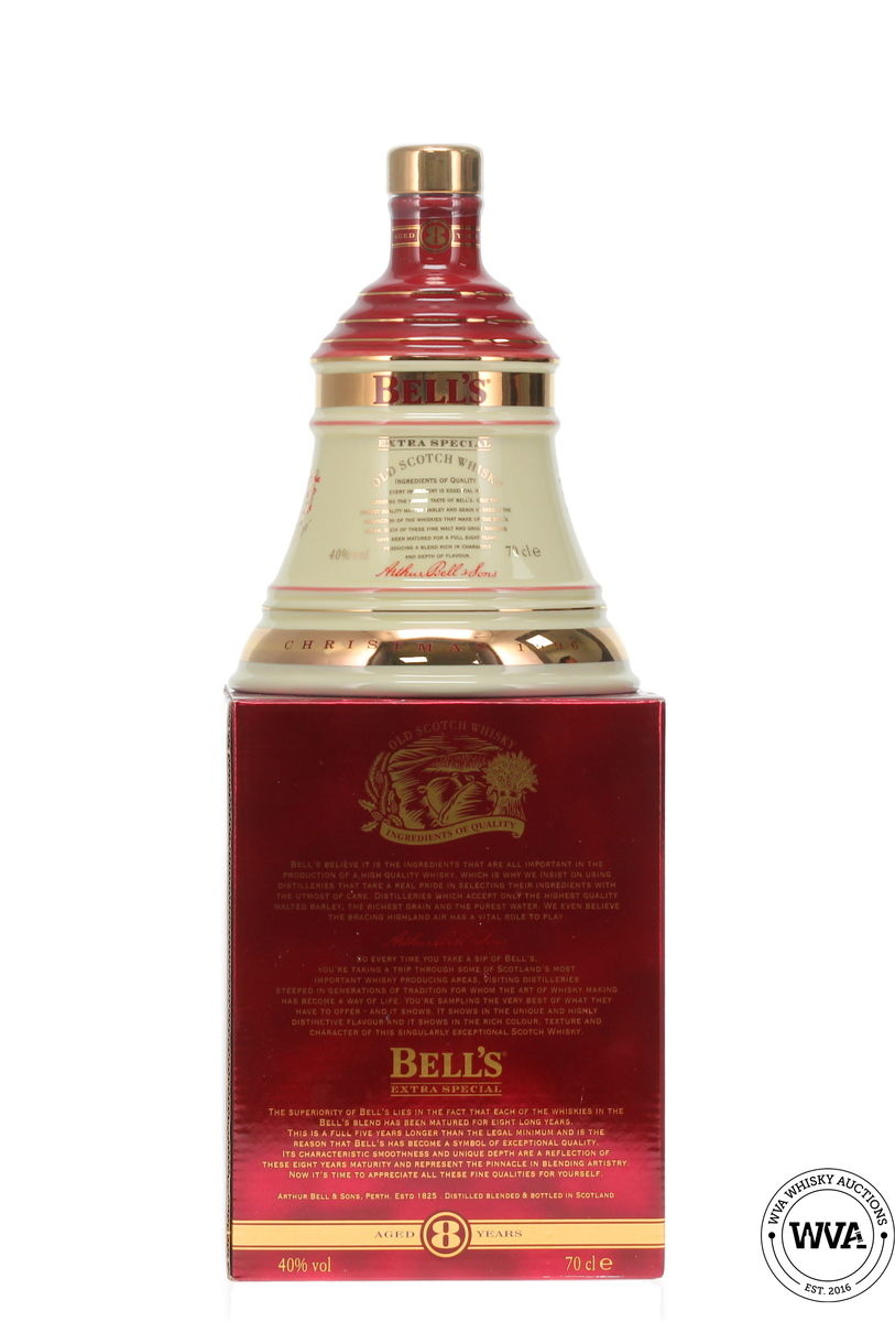 Bells Wade Decanter - Christmas 1996