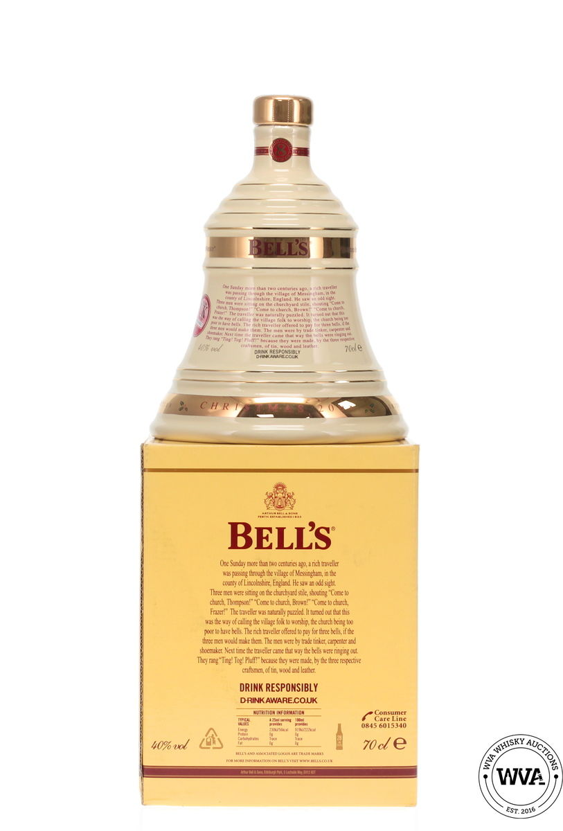 Bells Wade Decanter Christmas 2008 - Ting! Tog! Pluff!