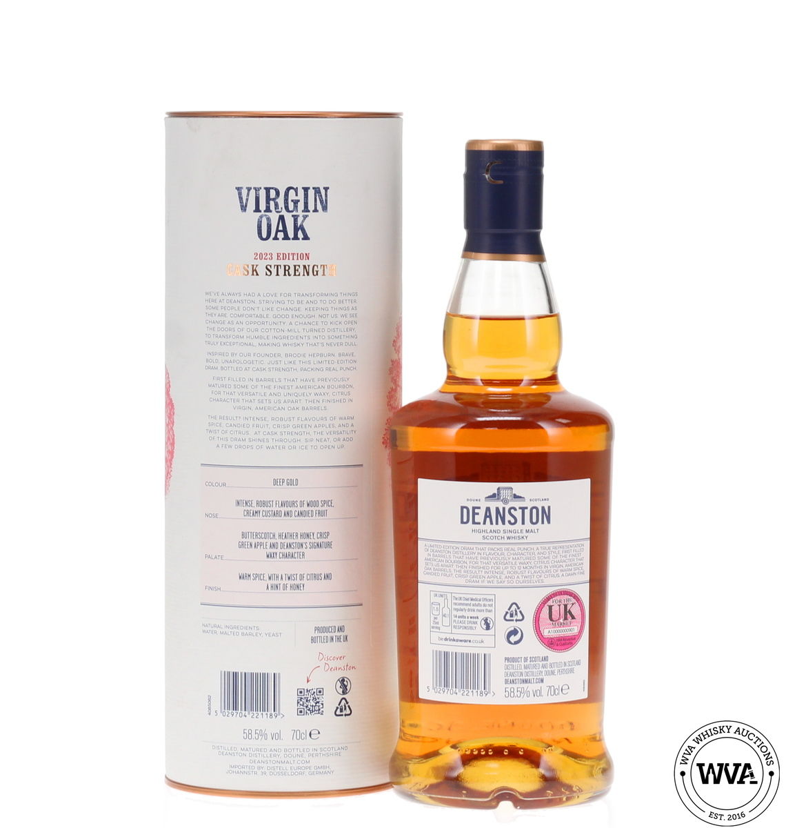 Deanston Virgin Oak 2023 Cask Strength Batch No.1