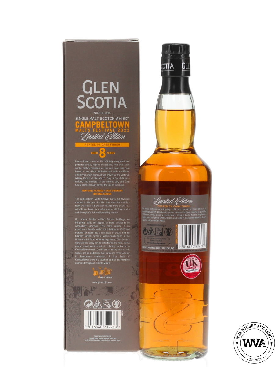 Glen Scotia 8 Year Old Peated PX Cask Finish - Campbeltown Malts Festival 2022