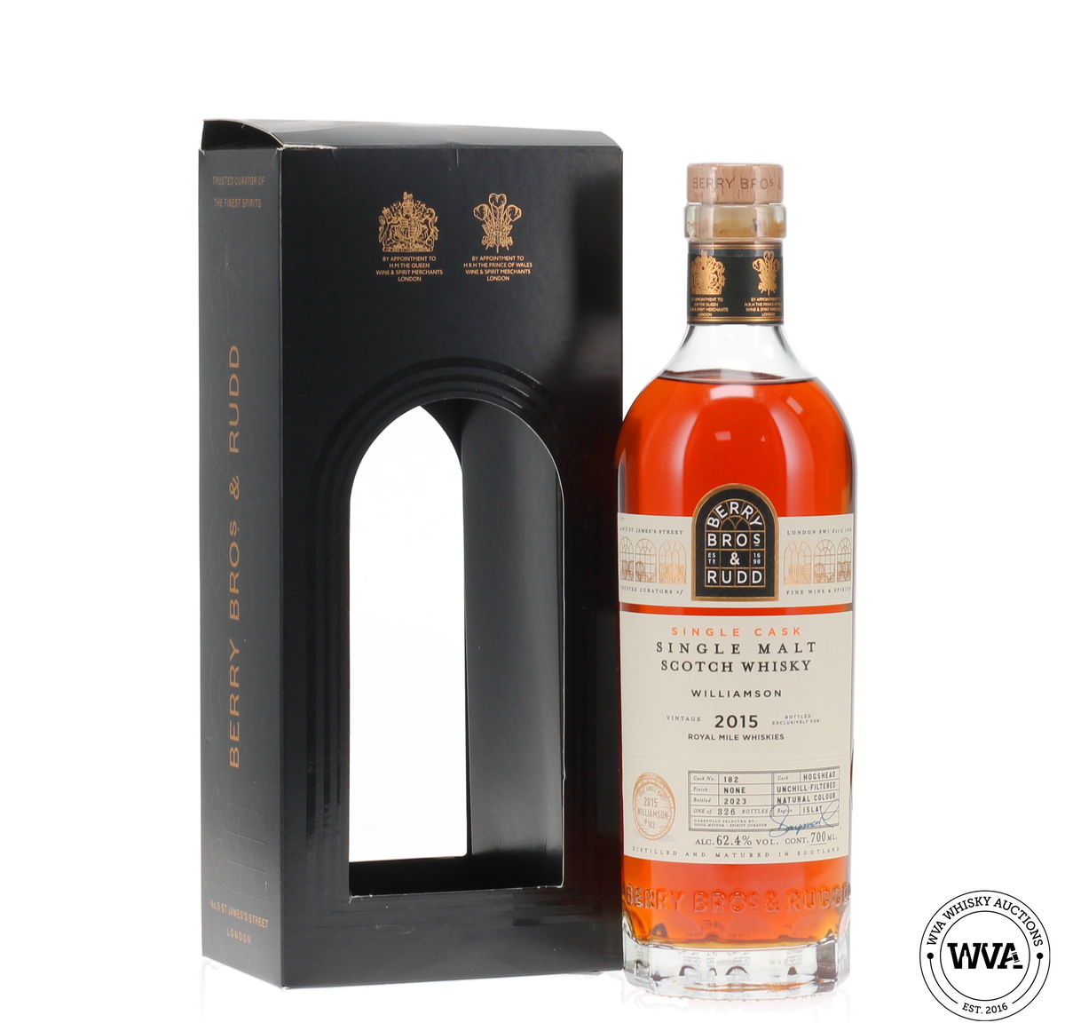 Williamson (Laphroaig) 2015 Single Cask #182 - Berry Bros & Rudd Royal Mile Whiskies