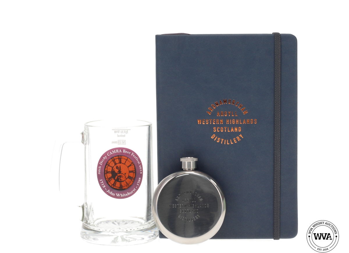 Ardnamurchan Diary/Hipflask & Camra Beer Festioval Glass