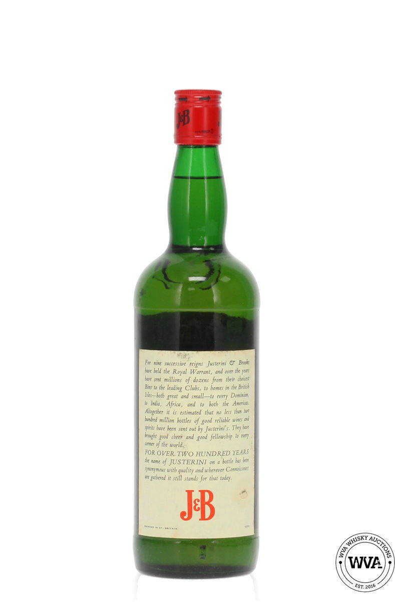 J&B Rare Blended Scotch Whisky (1970's)