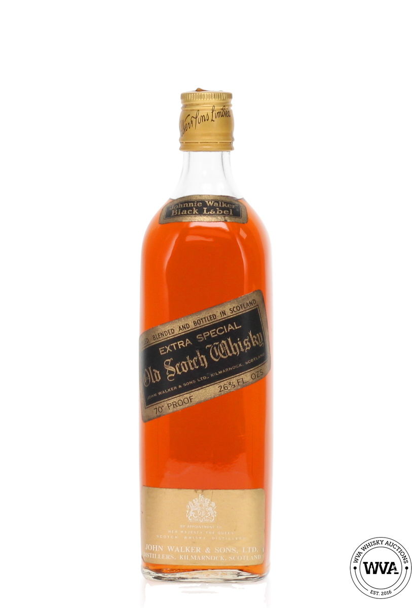 Johnnie Walker Black Label Extra Special Old Scotch Whisky (1970's)