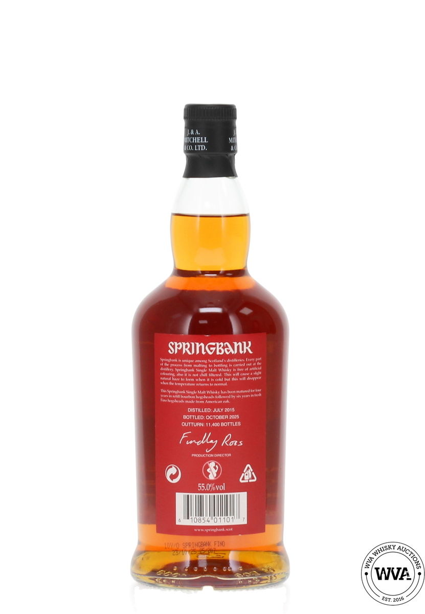 Springbank 10 Year Old - Fino Cask Matured (2025)