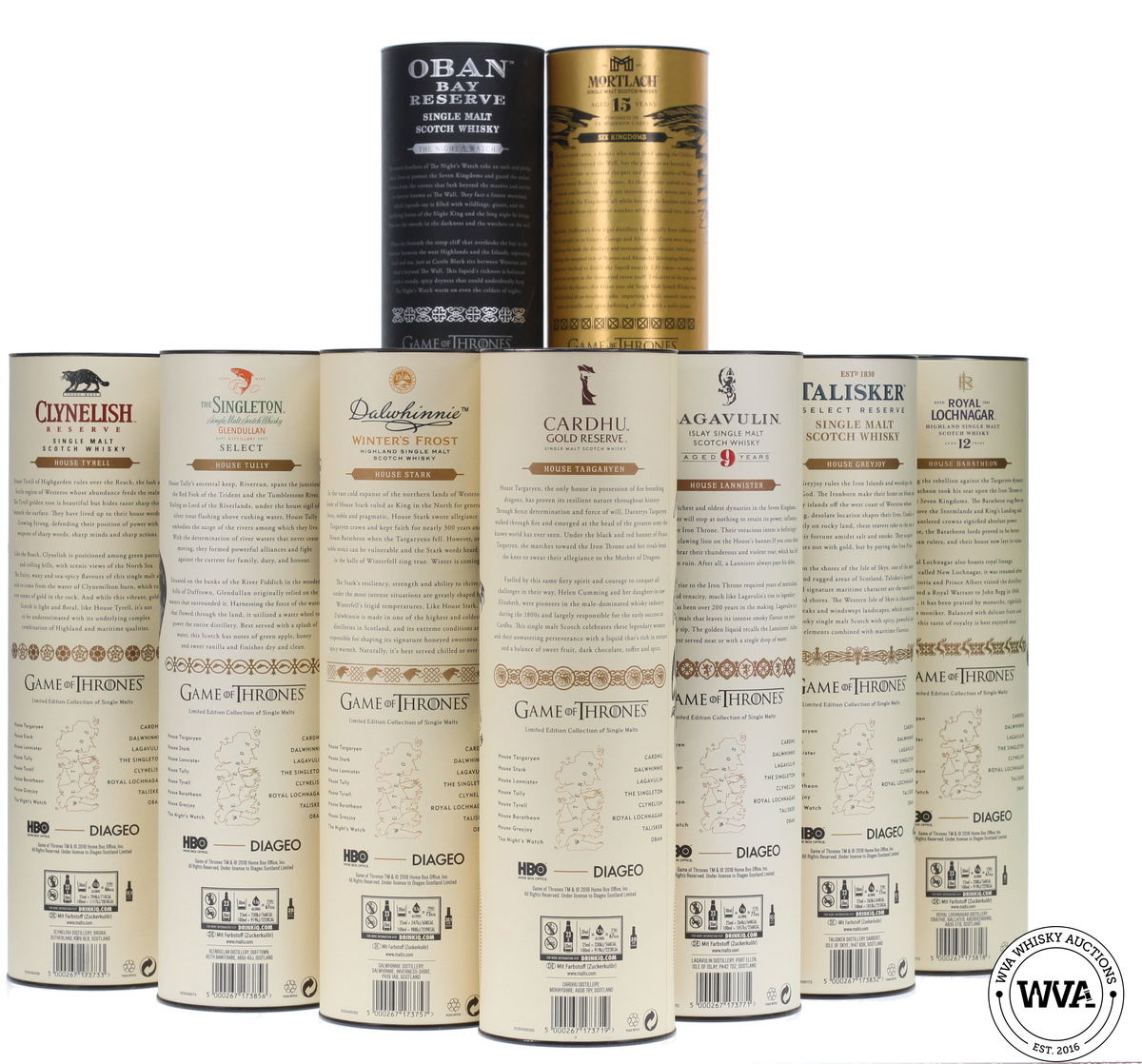 Game of Thrones Set (9x70cl) 