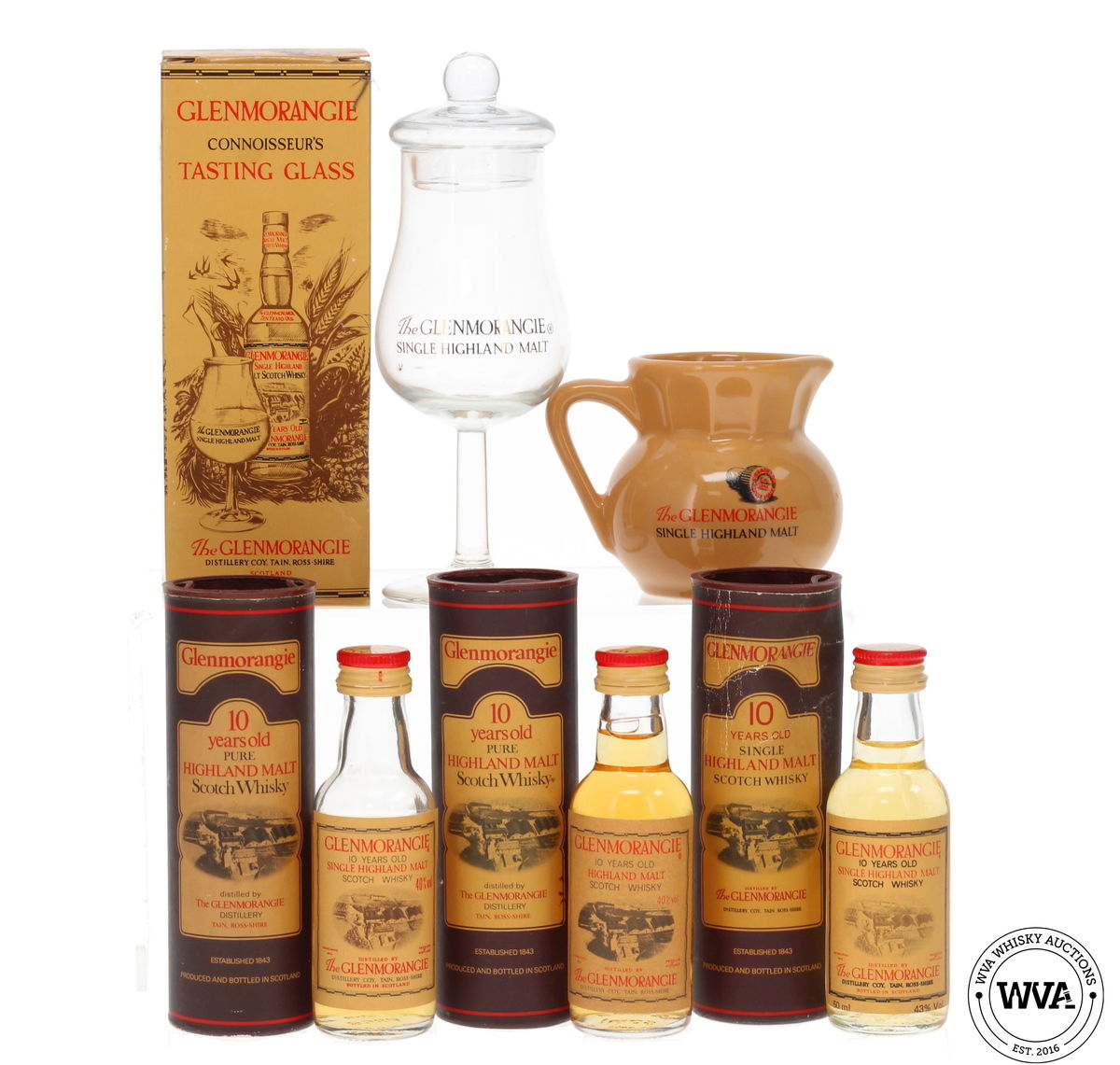 Glenmorangie Miniatures, Jug And Nosing Glass