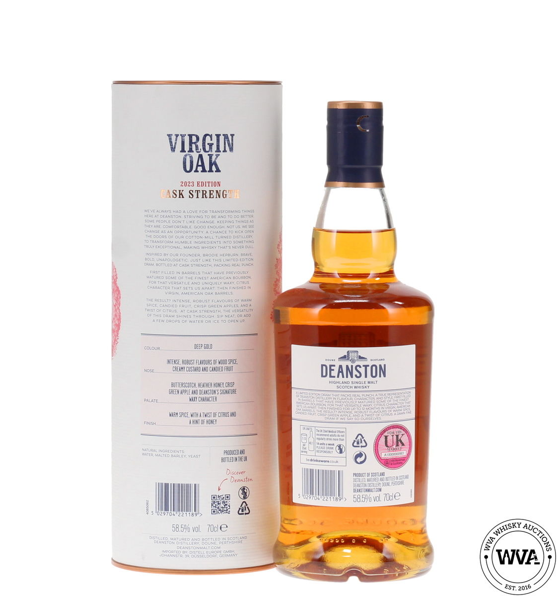Deanston Virgin Oak 2023 Cask Strength Batch No.1