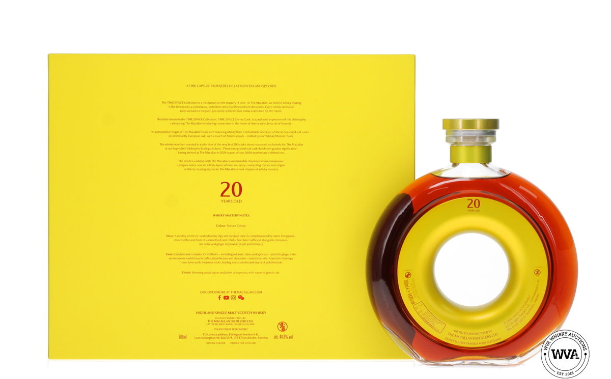 Macallan 20 Year Old TIME:SPACE Sherry Cask