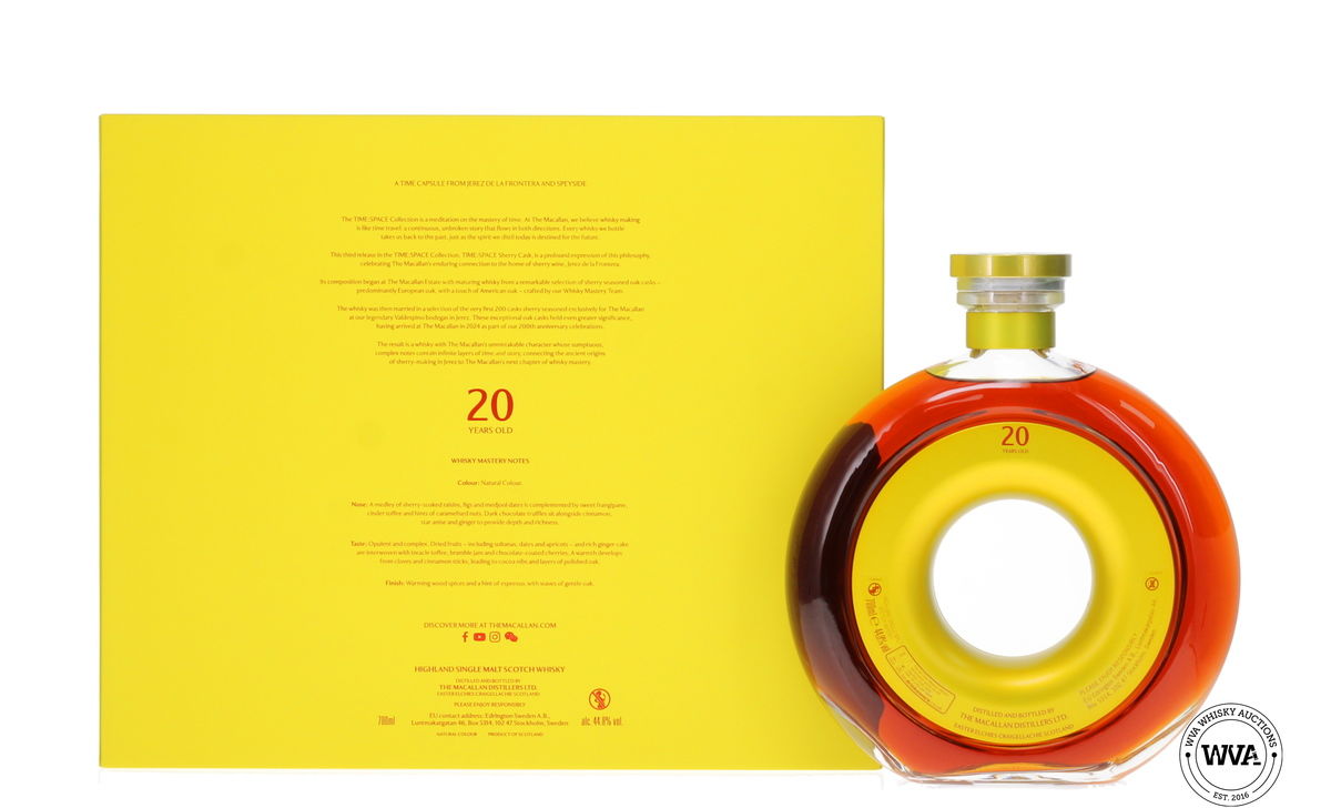 Macallan 20 Year Old TIME:SPACE Sherry Cask