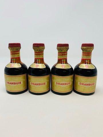 4 X OLD STYLE DRAMBUIE MINIATURES