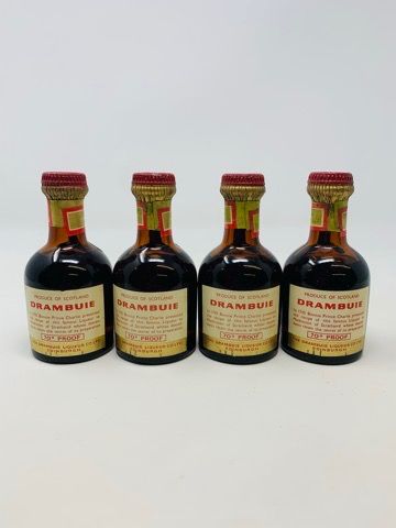 4 X OLD STYLE DRAMBUIE MINIATURES