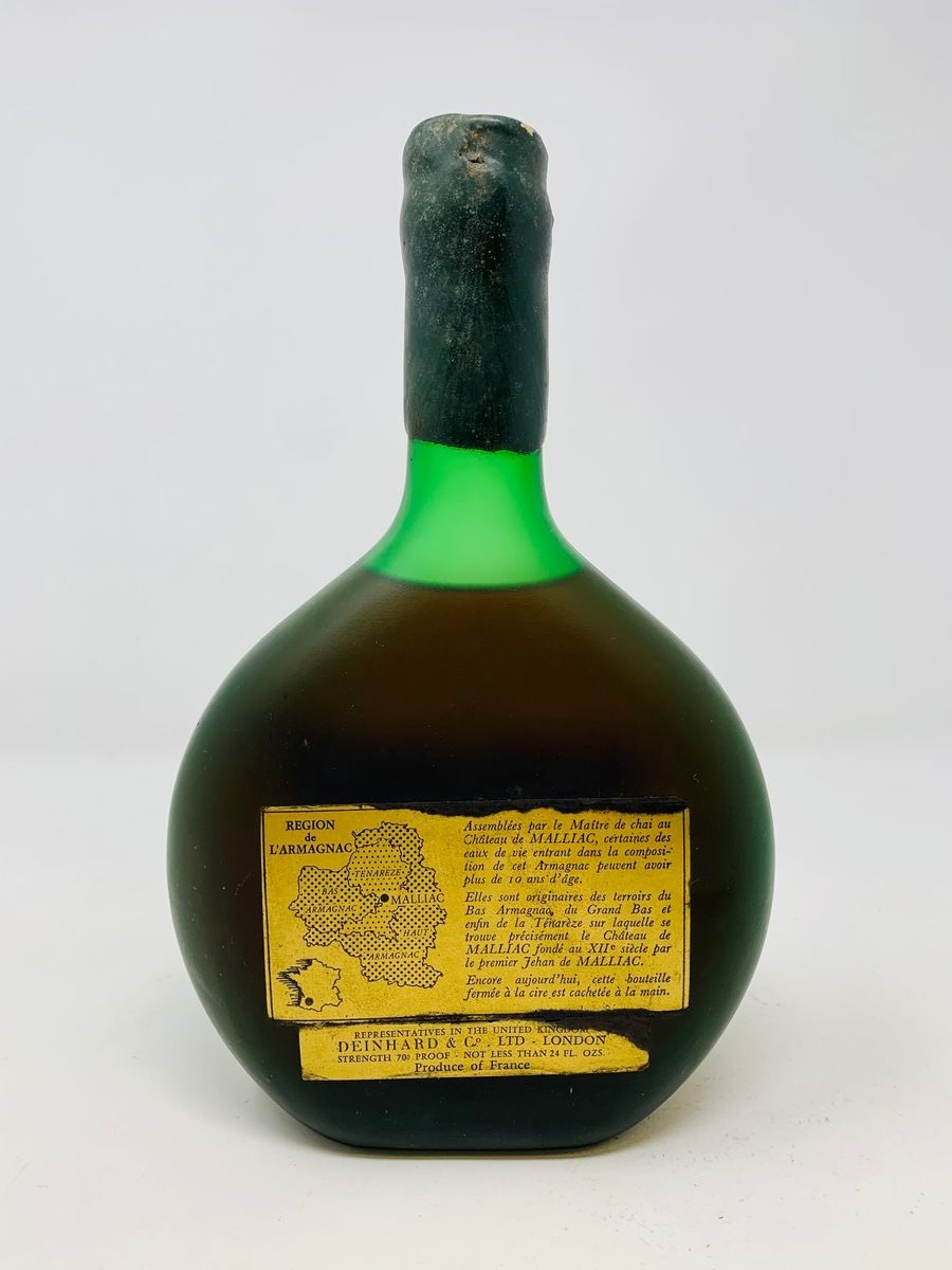 ARMAGNAC - J DE MALLIAC V.S.O.P 1970's 24FLOZS