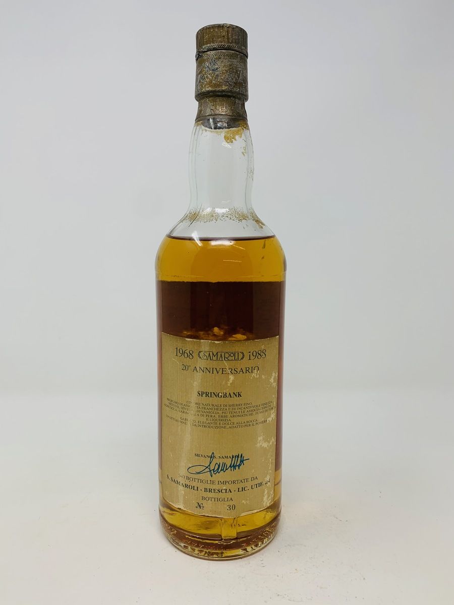 SPRINGBANK 1980 SAMAROLI 20TH ANNIVERSARY 