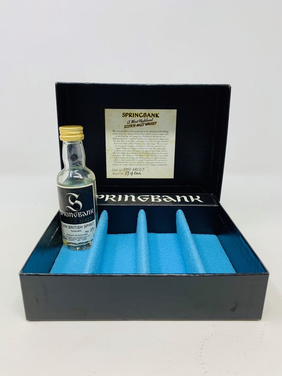 SPRINGBANK SINGLE MALT PLAIN BRITISH SPIRIT MINIATURE