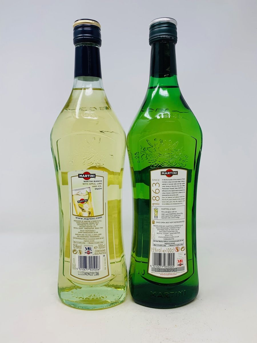2 x BOTTLES OF MARTINI