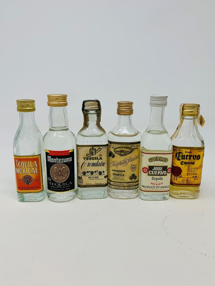 6 X ASSTD TEQUILA MINIATURES 