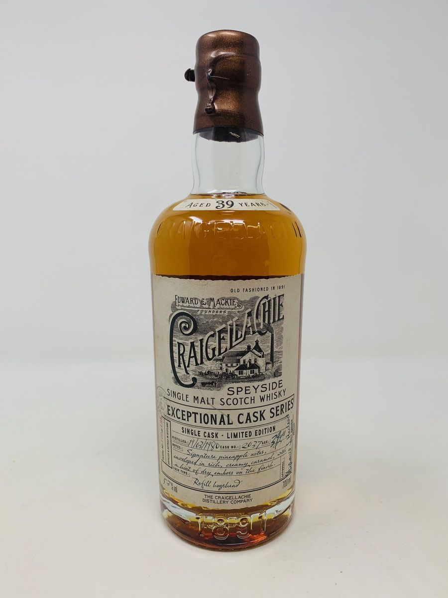 CRAIGELLACHIE 39 YEAR OLD  EXCEPTIONAL CASK SERIES
