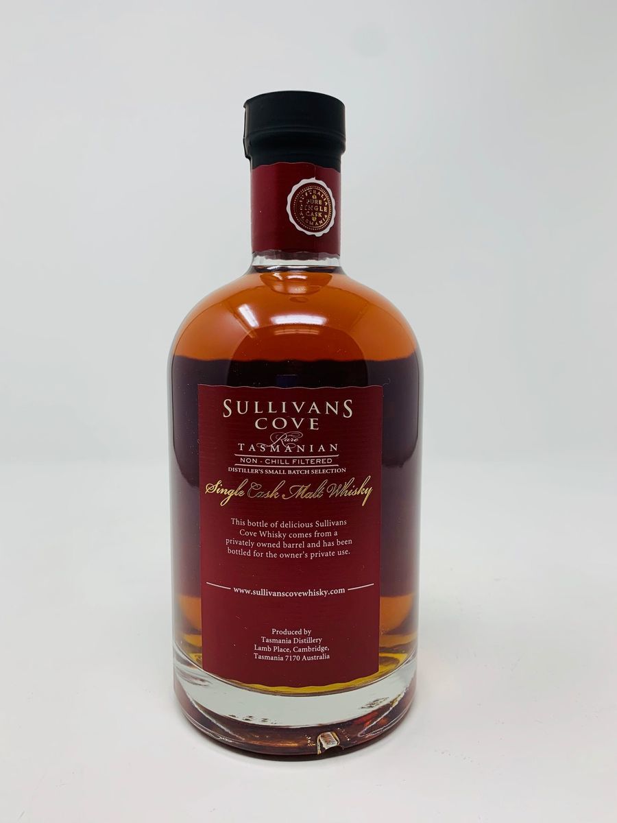 SULLIVANS COVE FRENCH OAK SINGLE CASK BOTTLE NUMBER 16 OF 35