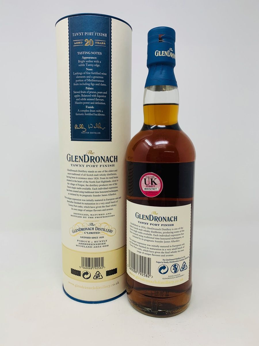 GLENDRONACH 20 YEAR OLD TAWNY PORT FINISH